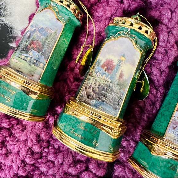 THOMAS KINKADE Set of 3 SEASIDE REFLECTIONS Evening Majesty Sea of Tranquility.. - Picture 4 of 10